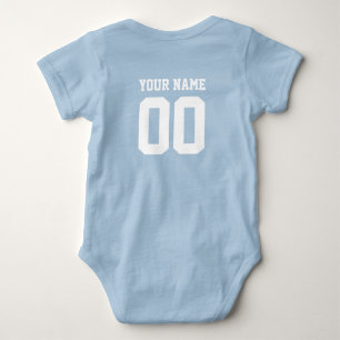 Body Nom personnalisé Numéro Baby Football Jersey Bodys