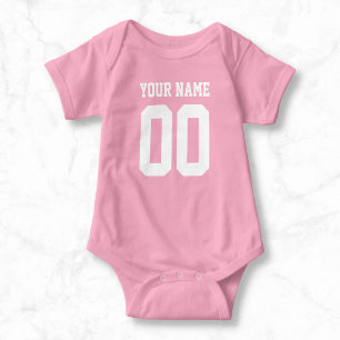 Body Nom personnalisé Numéro Baby Football Jersey Bodys