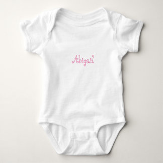 Body Nom personnalisé rose simple