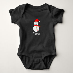 Body Nom personnalisé Snowman Noël
