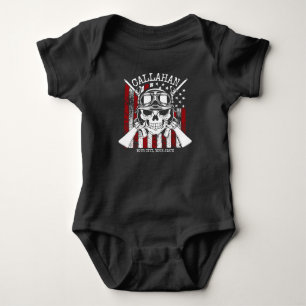 Body NOM personnalisé Soldat Crâne Double Armes USA Dra