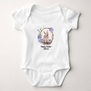 Body Nom personnel Funny Bunny Happy Pâques