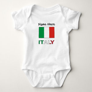 Body Nom Tricolore Moderne Ici Bandiera Italien