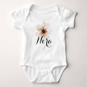 Body Nora Nom Bébé Filles Révéler Fleur Nouveau-né rose