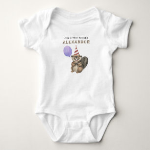 Body Notre petit castor 1er anniversaire 