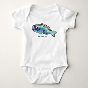 Body Nourrisson mignon de poissons de bande dessinée d