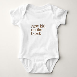 Body Nouveau gosse sur le bloc Retro Baby Bodysuit