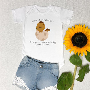 Body Nouvelle Grand-mère personnalisée Faire-part bébé 