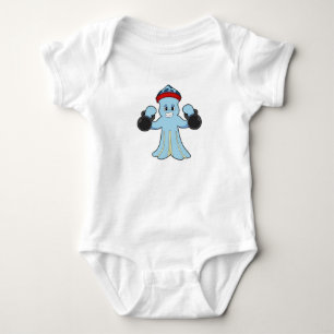 Body Octopus comme Bodybuilder avec des cloches