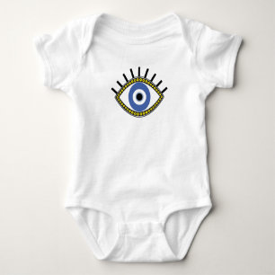 Body Oeil bleu, bonne chance, amulette grecque, oeil ma