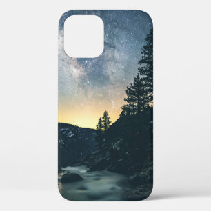 BODY OF WATER BETWEEN TREES iPhone 12 CASE