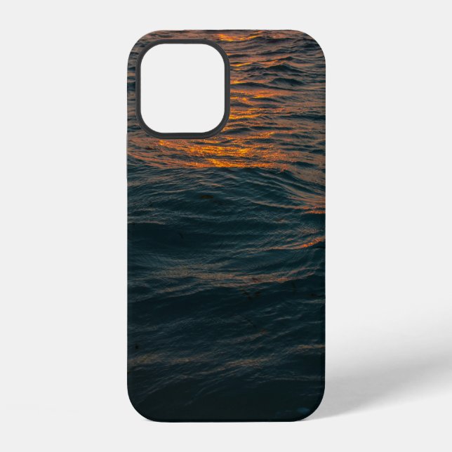 BODY OF WATER DURING SUNSET iPhone CASE (Back)