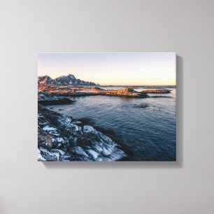 body of water under sunny sky canvas print