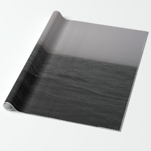 BODY OF WATER WITH HEAVY RAIN WRAPPING PAPER