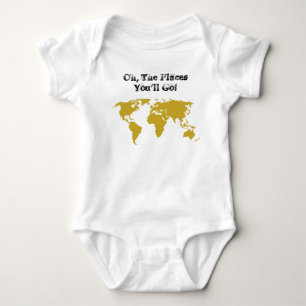 Body Oh les endroits vous irez ! - Cadeau de bébé