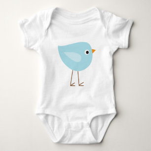 Body Oiseau bleu doux
