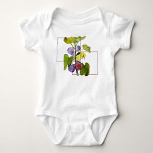 Body Oiseau jaune vibrant avec figues violettes aquarel