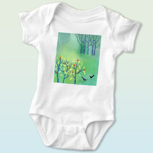 Body Oiseaux et paysage fleuri