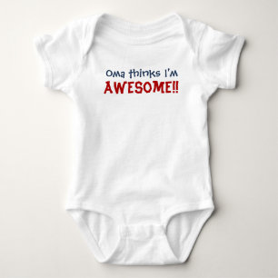 Body Oma pense que je suis génial ! Costume pour bébé
