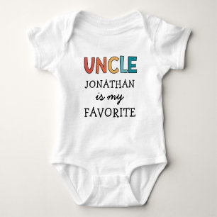 Body Oncle Favori Personnalisé Mignonne J'Aime Mon Oncl