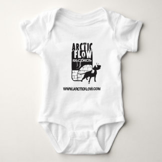Body onsie arctique de bébé de t de logo d'écoulement