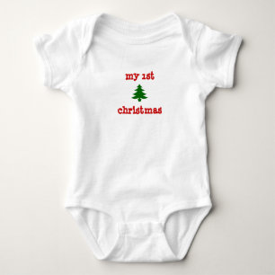Body onsie de "mon ęr Noël" avec l'arbre