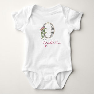 Body Ophélie Nom Révéler Floral Lettre O Fille Fleur