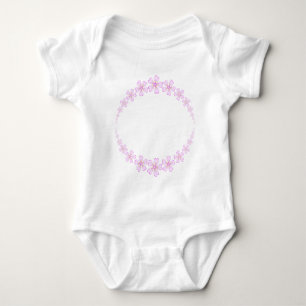 Body Ornement de printemps avec couronne de fleur rose
