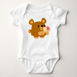Body Ours caricature mignon avec boules :) Vêtements po
