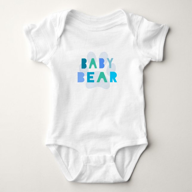 Body Ours de bébé - bleu (Devant)