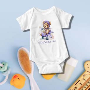 Body Ours en peluche personnalisé avion bébé garçon cad