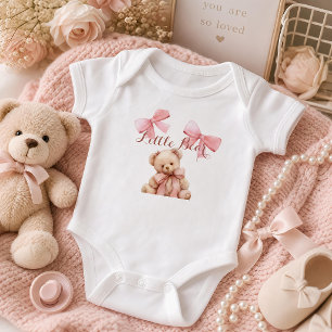 Body Ours en peluche rose bodysuit petite fille P