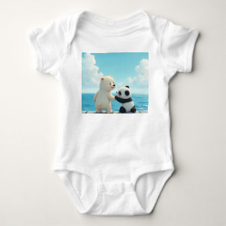 Body Ours polaire et panda bébé