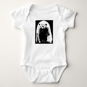 Body Ours polaire noir et blanc Pop Art