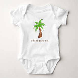 Body P est pour Palm Tree Tropical Island Palmtree Gree