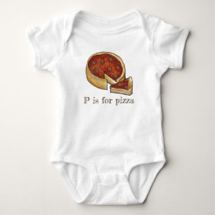 Body P est pour Pizza Alphabet Pepperoni Deep Dish Pie