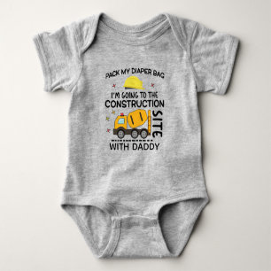 Body Pack My Diapers Je vais sur le chantier de constru
