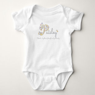 Body Paisley girls P nom signifiant vêtements pour bébé