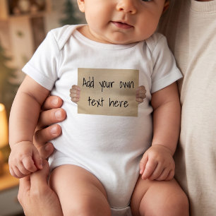 Body Pancarte de protestation en carton de bébé drôle -