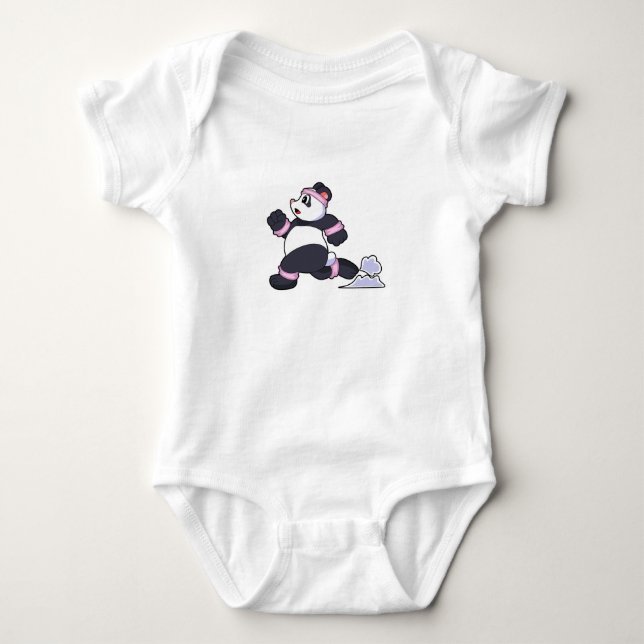 Body Panda comme coureur à la course (Devant)