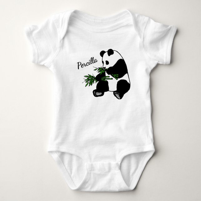 Body Panda géant mange nom bambou  (Devant)