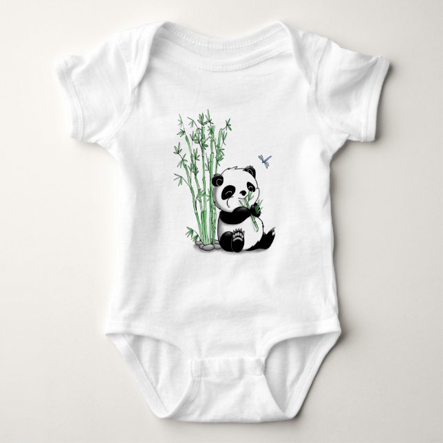 Body Panda mangeant le bambou (Devant)