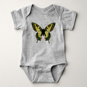 Body Papillon noir et jaune
