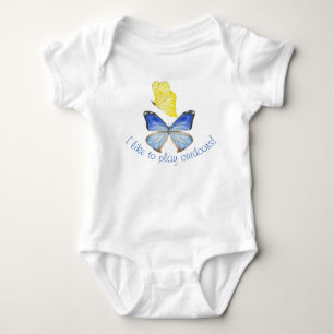 Body Papillons sur une combinaison bébé (B)