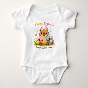 Body Pâques mignon Capybara Œufs Oreilles de lapin