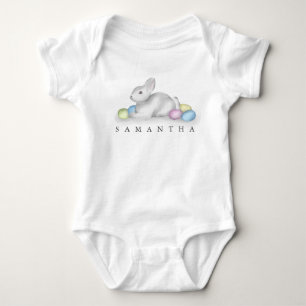 Body Pâques mignonne Blanc Cottontail Bunny Personnalis