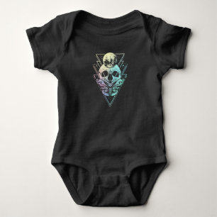 Body Pastel Goth Moon Crâne gothique Wicca Crescent Mo
