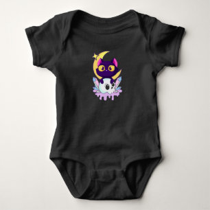 Body Pastel Goth Moon Wiccan Animal Cat Crâne