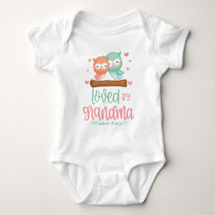 Body Pastel Owls   Aimé par grand-mère - Cadeau pour pe