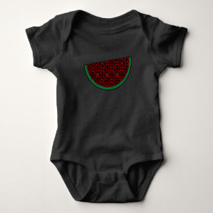 Body Pastèque de Palestine Broderie tatreez rouge